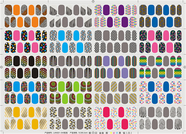 Lan021-040 nail polish sticker