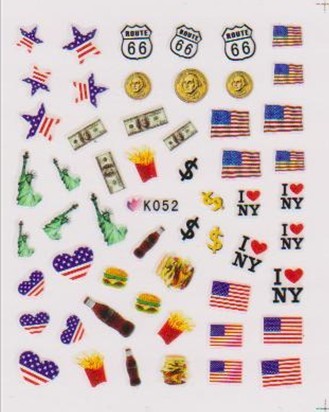K52 nail sticker