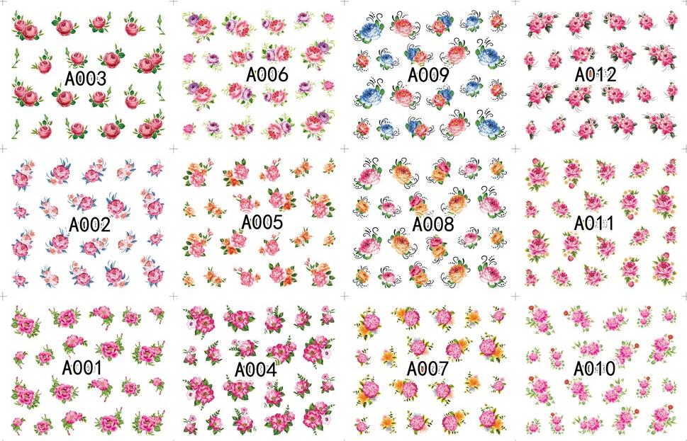 A001-060 Aseries Water Nail Sticker