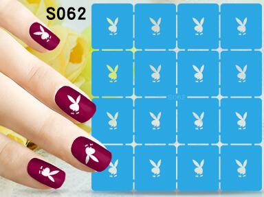 S001-S062 stencil nail sticker