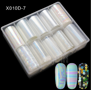 clear nail foil new arrival