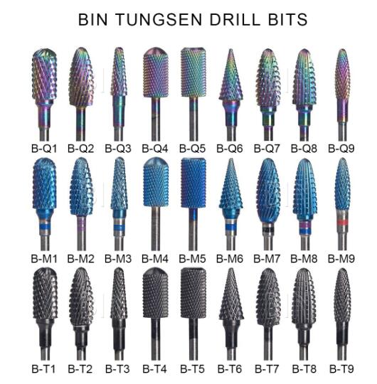 B-T Tungsen drill bits