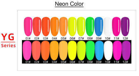 YG series Neon color 649 colors  Dipping powder in bulk