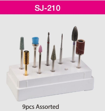 BY-SJ-210 9pc/SETS High quality Nail brush Bits