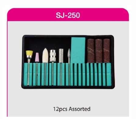 BY-SJ-250 High quality Nail brush Bits sets