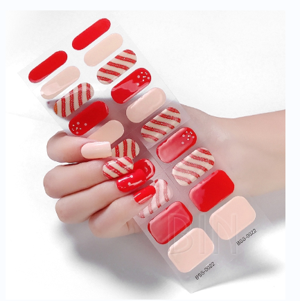 gel polish nail sticker