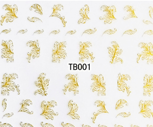 TB001-018 medium size nail sticker