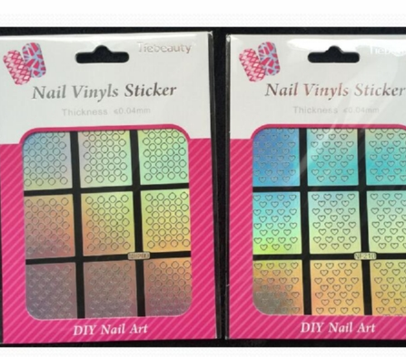NF201-224 laser stencil nail sticker